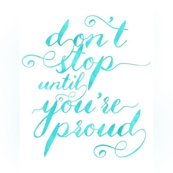 NEW Set 3 positive quote Tiffany and Co. Blue Fashion Glam wall art home decor - Picture 4 of 5